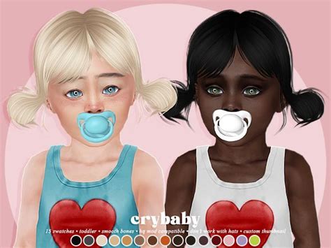 Crybaby Lollipop Hair S Club Toddler F The Sims 4 In 2022
