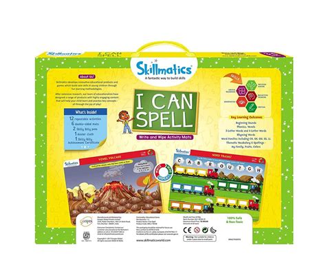 Buy Skillmatics I Can Spell Reusable Activity Mats With 2 Marker Pens Educational Game For