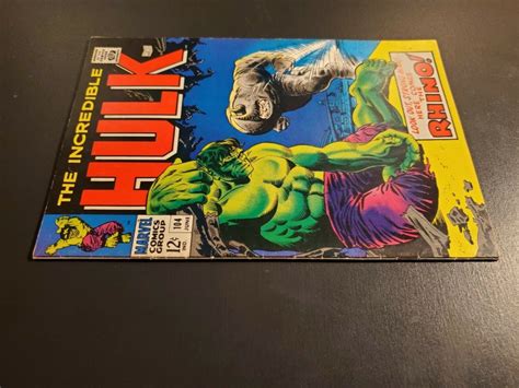 Incredible Hulk 104 1968 Hulk Vs Rhino Classic Cover Marie Severin