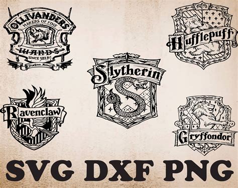 Hogwarts House Crests Svg Free Svg Harry Potter House Crests Svg 8493