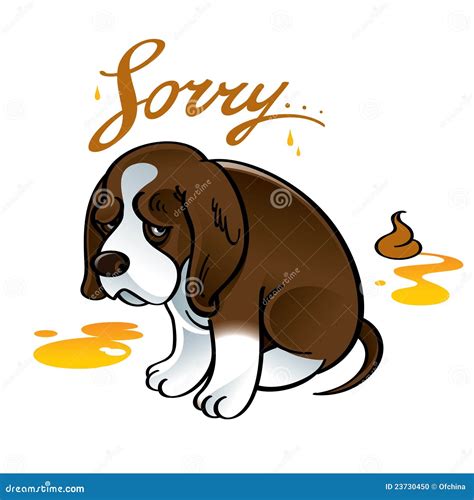 Sorry Sad Puppy Dog Stock Vector Illustration Of Catastrophe 23730450