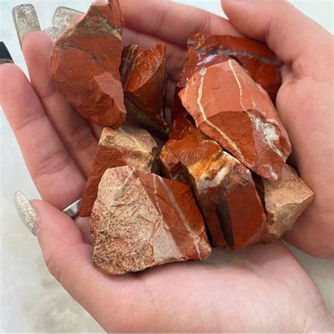 Red Jasper Crystals Natural Raw Stones Gemstones Reiki Etsy
