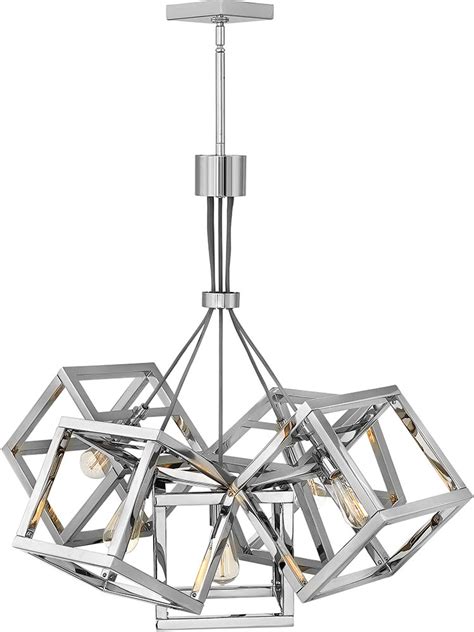 The eris 15.25 6 light chandelier has long spiked stems diverging from polished nickel spheres while crystal rods let light to pass through in unique ways. Fredrick Ramond FR42444PNI Ensemble Modern Polished Nickel ...