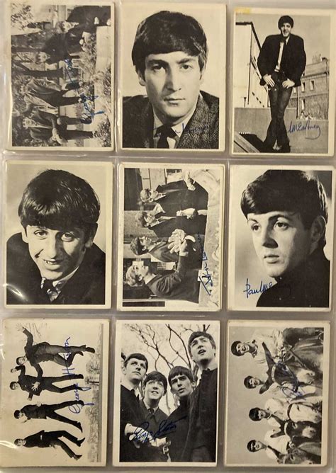 Lot 20 Beatles Collectors Cards And Postcards