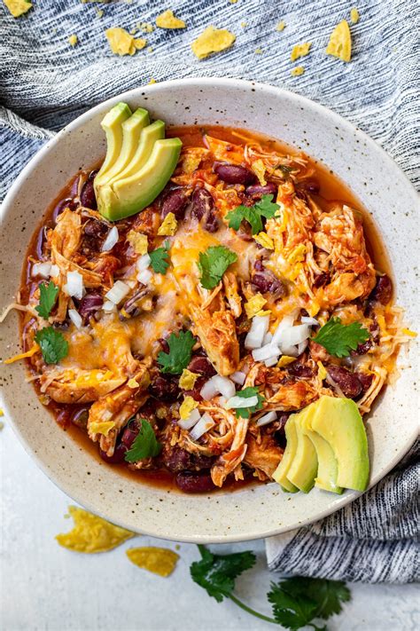 Easy Slow Cooker Chicken Chili Dump And Go Real Food Whole Life