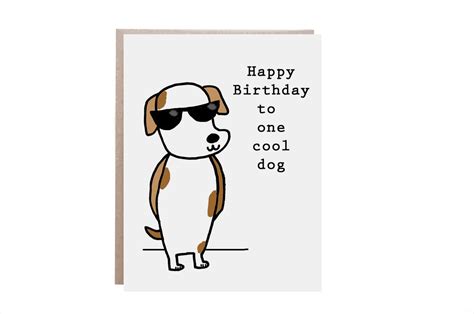 Birthday Card For Dog Happy Birthday To Dog Pet Birthday Card Dog