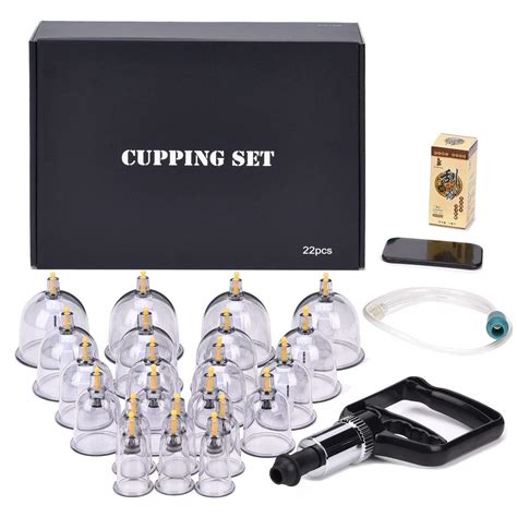 Cupping Setprofessional Chinese Acupoint Cupping Therapy Sets Suction Hijama Cupping Set With