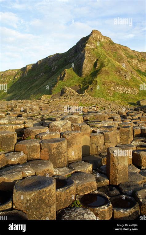 The Giants Causeway Basalt Rock Formations Known As The Grand Causeway