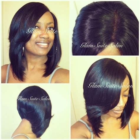 Quick weaves with leave out. Image result for full bob sew in no leave out | Hair ...