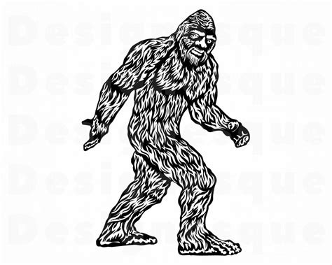 Sasquatch Svg Bigfoot Svg Png Eps Bigfoot Files For Cricut Cut Files