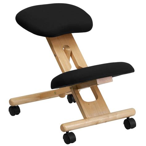 Proper posture when sitting at your chair. Flash Furniture WL-SB-210-GG Wooden Ergonomic Kneeling ...