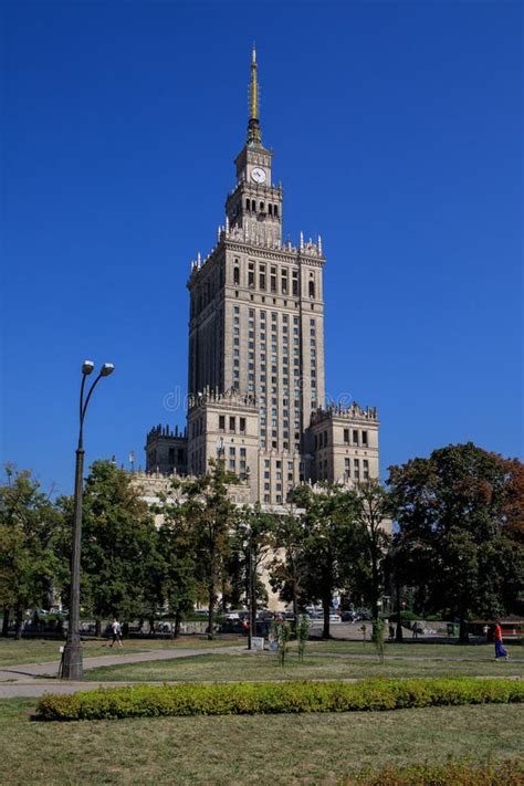 Palace Of Culture And Science In Warsaw Poland Editorial Stock Photo
