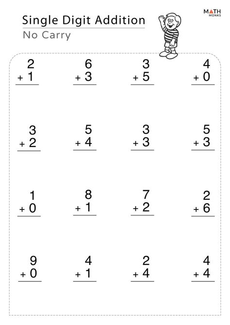 Addition Without Regrouping Worksheets With Answer Key