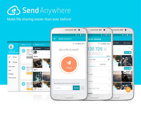Send anywhere is a tool to back up any type of file you have on your device such that it can be downloaded from other devices. Send Anywhere (File Transfer) - screenshot