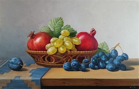Still Life With Fruits By Armenian Still Life 2023 Painting