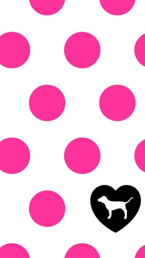 Victorias Secret Pink Polka Dot 640x1136 Wallpaper