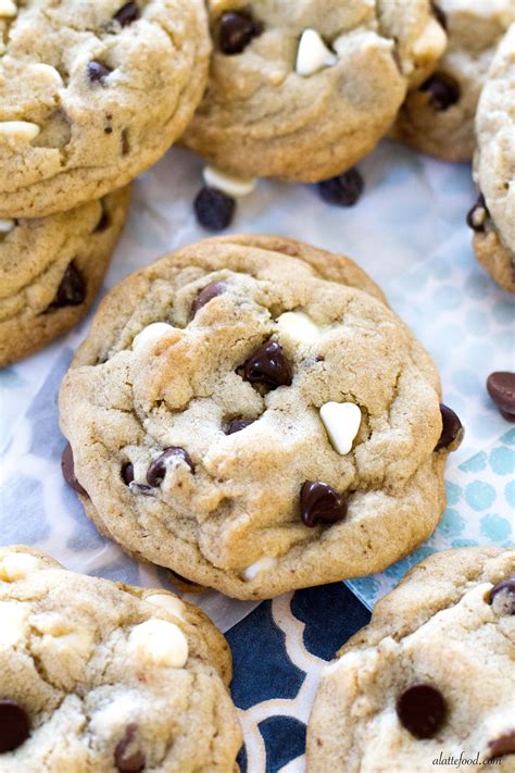 3 tips for the perfect soft chocolate chip cookie. {Thick and Chewy} Triple Chocolate Chip Cookies - A Latte Food