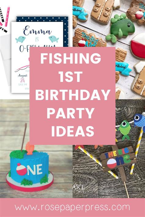 Fishing Birthday Party Ideas Rose Paper Press Invitations Holiday