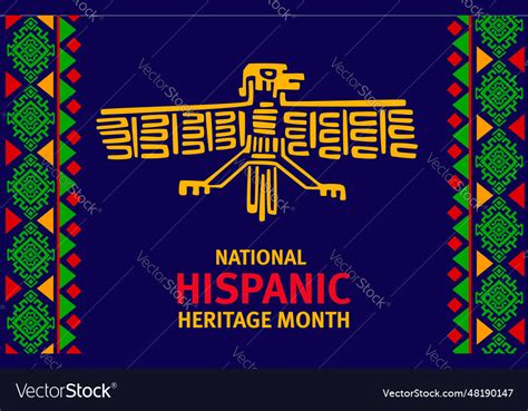 National Hispanic Heritage Month Festival Banner Vector Image