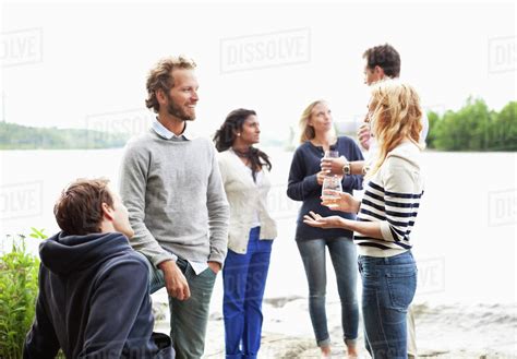 Group Of People Outside Stock Photo Dissolve