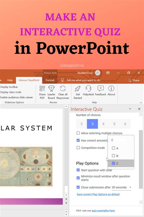 How To Make An Interactive Powerpoint Quiz Interactive Powerpoint