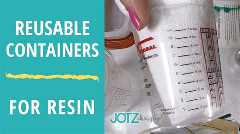 Reusable Containers For Epoxy Resin Youtube