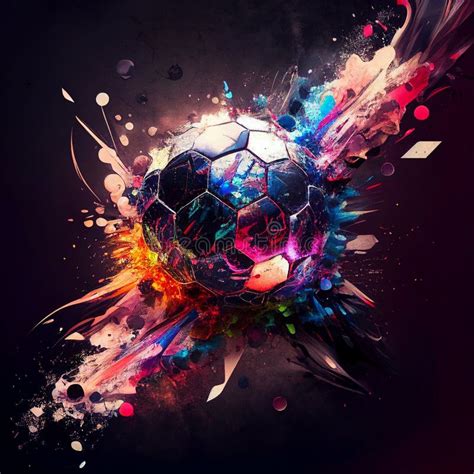 colorful abstract soccer background soccer poster football background football poster stock