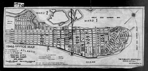 1940 Census Enumeration District Maps New Jersey Cape May County Ocean City Ed 5 22 Ed