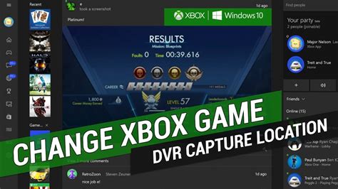 How To Change Xbox Game Dvr Capture Location Windows 10 Youtube