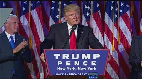 Watch President Elect Donald Trumps Full Victory Speech Following