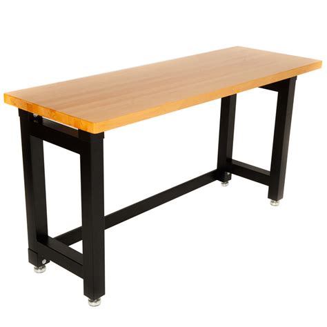 Shop For Maxim Hd 72 Inch Wide Timber Top Workbench Garage Work Bench