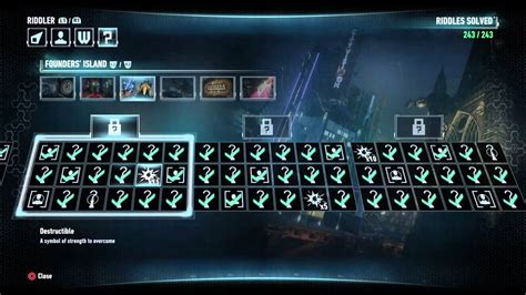 Each one will give you a little more insight into the background of the game's many characters, and so are well worth tracking down if you want to unravel every last strand of the story. BATMAN™: ARKHAM KNIGHT 243 Riddles SOLVED - YouTube