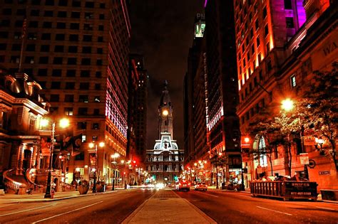 South Broad Street Philadelphia Street View At Night Looki Flickr