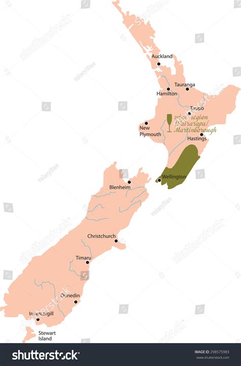 Map Region Wairarapa Martinborough New Zealand