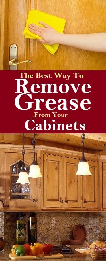 Mix up a few drops of dish soap (not dishwasher detergent) in a. The Best Way To Remove Grease From Your Cabinets #cleaning ...