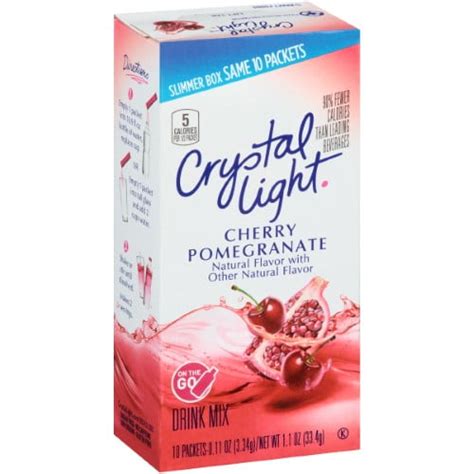 Crystal Light Sugar Free Cherry Pomegranate Drink Mix Pack Of 14