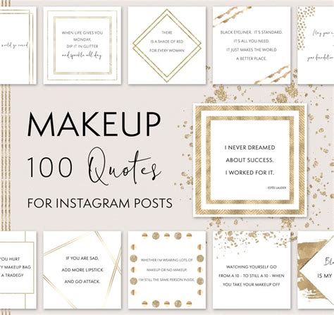 100 Makeup Quotes For Instagram Posts Makeup Artist Quotes Etsy