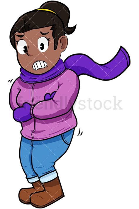 Freezing Clip Art Of Women