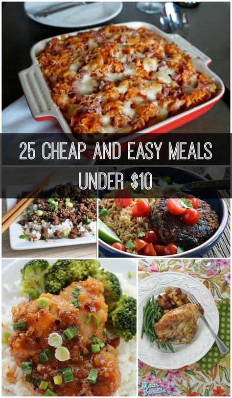 25 Cheap And Easy Meals Under 10 Cheap Dinner Recipes Cooking On A