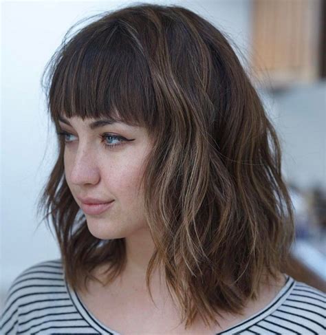 20 Modern Ways To Style A Long Bob With Bangs Long Bob Haircut With Bangs Long Layered Bob