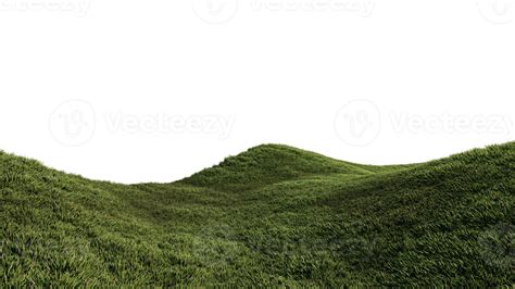 A 3d Rendering Image Of Grassed Hill Nature Scenery 12177122 Png