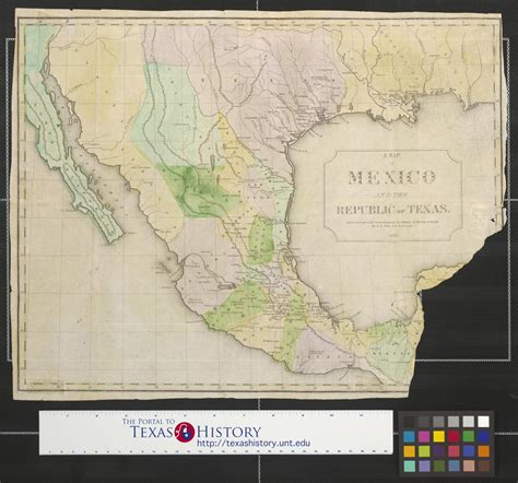 A Map Of Mexico And The Republic Of Texas The Portal To Texas History