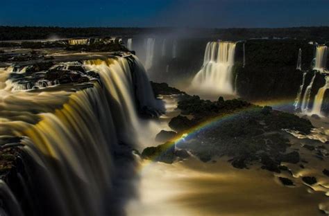 Iguazu Catarata Por La Noche Iguazu Falls Landscape Photos Nature