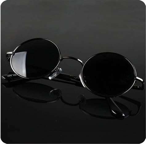 geminilee gafas de sol polarizadas retro redondas para hombre montura de metal para mujer