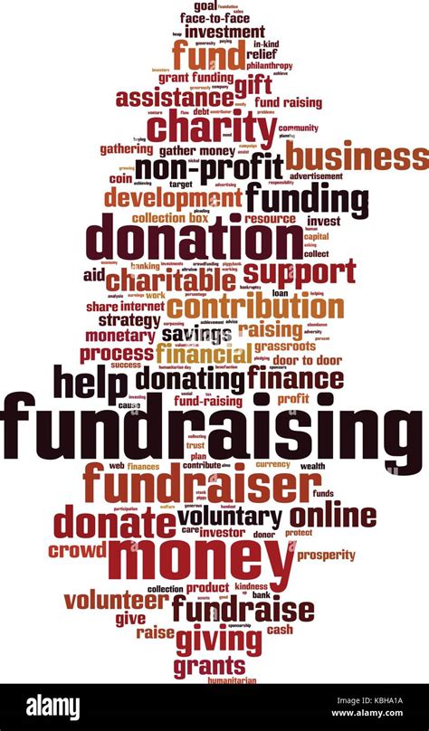 Fundraising Word Cloud Concept Vector Illustration Stock Vector Image