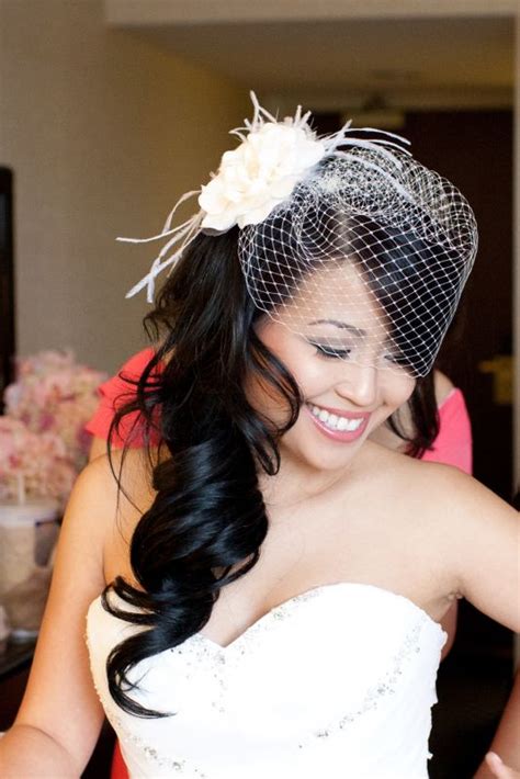 Wedding Hairstyles With Birdcage Elle Hairstyles
