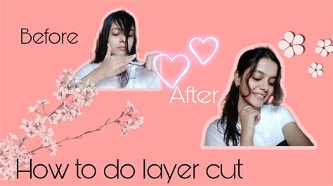 I Cut My Hair First Time 😍 Layer Cutting Pompomvlogs953 Mini Vlog Youtube