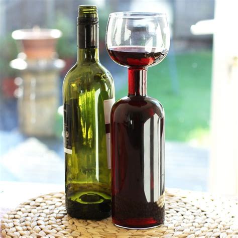 Refinery And Co Wine Bottle Glass Novelty T The Wine Bottle Glass Holds A Full Bottle Of