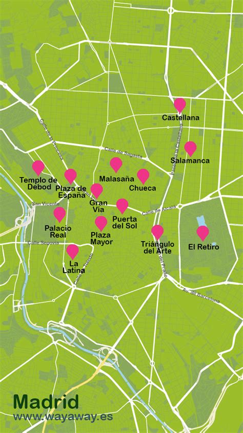 Mapa De Madrid Plano Con Rutas Turísticas
