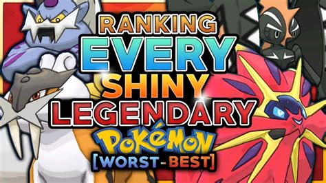 Ranking Every Shiny Legendary Pokemon From Worst To Best Youtube